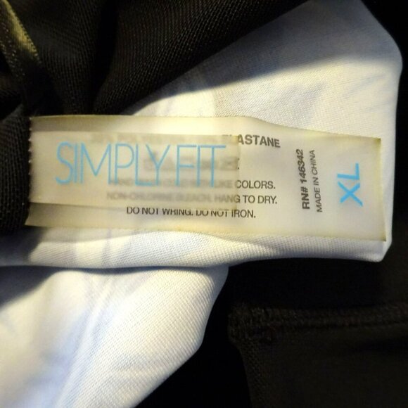 NWT Simply Fit Tropical Print Blue One Piece XL Polyester Spandex Swimsuit $90 - Picture 9 of 9